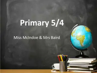 Primary 5/4 Information and School Routines for Parents