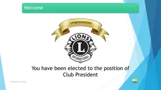 Comprehensive Club President Training Course for Lions Club Leaders