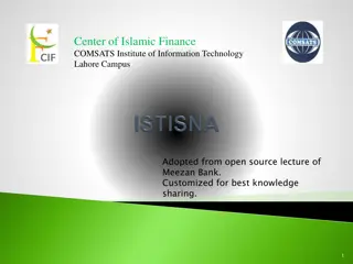 Istisnaa Contract in Islamic Finance