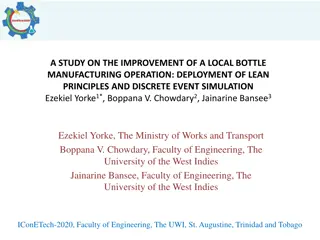 Enhancing Local Bottle Manufacturing through Lean Principles and Simulation