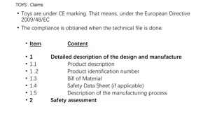 Compliance Requirements for Toys Under CE Marking Directive 2009/48/EC