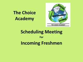 Choice Academy Scheduling Meeting for Incoming Freshmen at Decatur Central High School