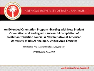 Enhancing Student Success: Extended Orientation Program at American University of Ras Al Khaimah