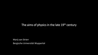 Evolution of Physics Goals in the Late 19th Century