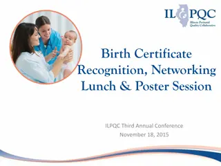 ILPQC Birth Certificate Accuracy Certificate Recipients