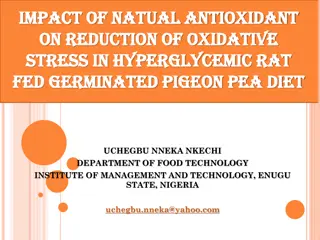 Impact of Natural Antioxidant on Reducing Oxidative Stress in Hyperglycemic Rats Fed Germinated Pigeon Pea Diet