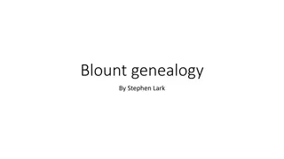 The Blount Genealogy: An Ancestral Journey Through History