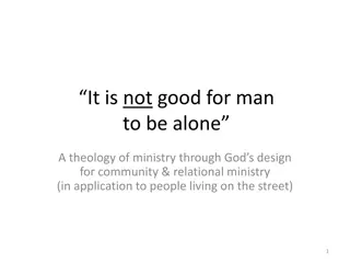 God's Design for Community: A Theology of Ministry Through Relationship