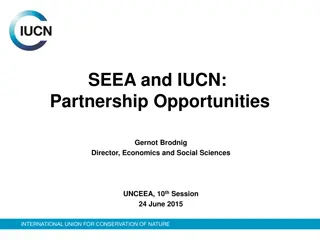 Partnership Opportunities between SEEA and IUCN in Sustainable Development