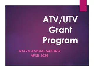 ATV/UTV Trail Grant Program Overview