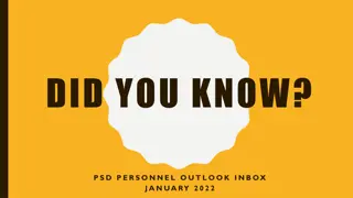 Efficient Document Submission for PSD Personnel via Outlook Inbox