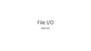 Efficient File I/O Handling in C++