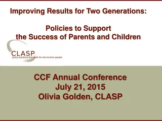 Supporting Families for Better Futures: Two-Generation Strategies Overview