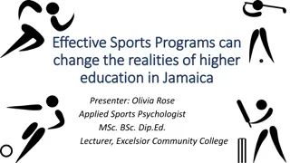 Enhancing Higher Education in Jamaica Through Effective Sports Programs