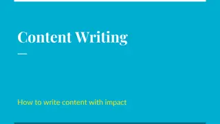 Mastering Content Writing: Techniques for Impactful Writing