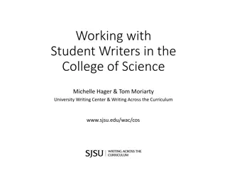 Enhancing Student Writers' Skills in Science Disciplines