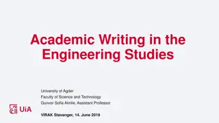 Enhancing Academic Writing Skills for Engineering Students: A Case Study