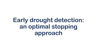 Optimal Early Drought Detection Using Stochastic Process