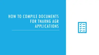 Guide to Compiling Documents for TNARNG AGR Applications