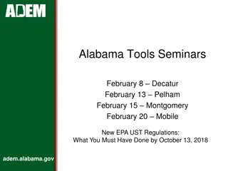 Important Information on Alabama EPA UST Regulations: Deadline and Testing Requirements