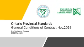 Prompt Payment Guidelines and Changes in Ontario Provincial Standards