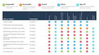 Framework for Accountability and Decision-making in Project Management