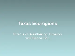 Texas Ecoregions: Effects of Weathering, Erosion, and Deposition