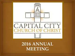 Capital City Church of Christ Board of Trustees - 2016 Annual Meeting Candidates