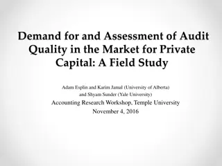 Market Demand and Assessment of Audit Quality in Private Capital