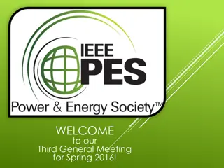 IEEE PES General Meeting and UT Events for Spring 2016