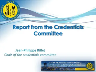 Annual Report and Credentials Process Overview