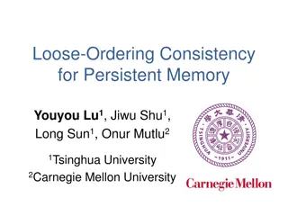 Enhancing Storage Consistency in Persistent Memory Systems