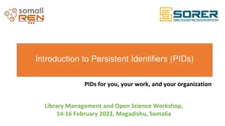 Persistent Identifiers (PIDs) in Research and Data Management