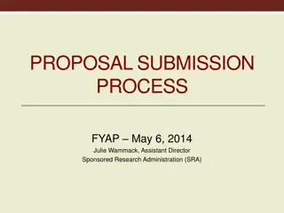 Effective Proposal Submission Process for Sponsored Research Administration