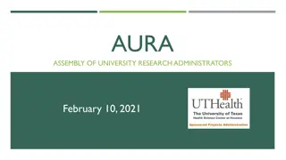 University Research Administrators Assembly Agenda