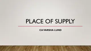 Understanding Place of Supply in Goods and Services - Varsha Lund