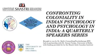 Decolonizing Indian Psychology: A Speaker Series for Awareness and Transformation