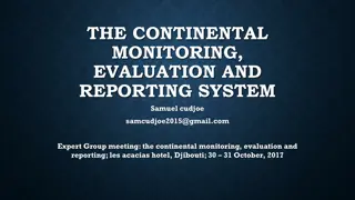 Effective Strategies for Communication and Reporting in Continental Monitoring & Evaluation