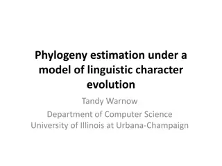 Evolution of Indo-European Languages through Phylogeny Estimation