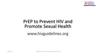 Comprehensive Guidelines on PrEP for HIV Prevention