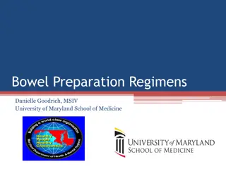 Bowel Preparation Regimens for Colorectal Cancer Screening