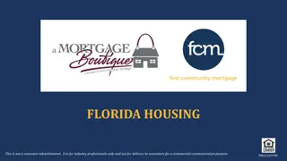 Florida Housing Program Overview for Industry Professionals