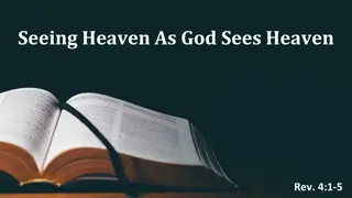 Seeing Heaven as God Reveals in Revelation 4:1-5