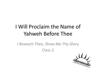 Unveiling God's Name: The Significance of Yahweh's Revelation in Exodus