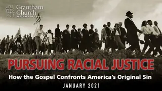 Pursuing Racial Justice January 2021 Series Overview