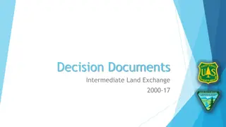 Land Exchange Decision Documents and Process Overview