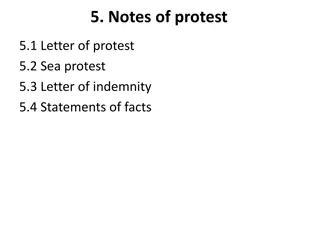 Letters of Protest in Shipping