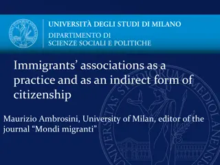 The Role of Immigrant Associations in Citizenship and Cultural Identity