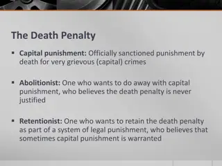 Contemplating the Death Penalty: Retentionist vs. Abolitionist Views