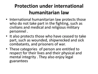 International Humanitarian Law: Protection and Regulations